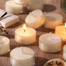 Tea Lights Candles DEVI Soy Wax, 100 unidades, 4 horas de queima Tea Lights Candles DEVI Soy Wax, 100 unidades, 4 horas de queima