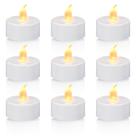 Tea Lights KOABY Timer Flameless Flickering Warm Yellow, pacote com 12
