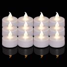Tea Lights Nancia, pacote com 200 LED sem chama, cintilante, branco quente