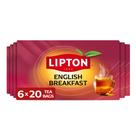 Tea Lipton English Breakfast 120 sacos aromatizados