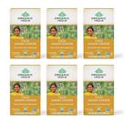 Tea Organic India Tulsi Lemon Ginger, 6 x 18 sacos, sem cafeína