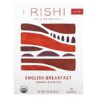Tea Rishi Tea English Breakfast 15 saquinhos de chá orgânicos
