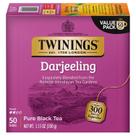 Tea Twinings Darjeeling Black Tea 50 sacos embalados individualmente Tea Twinings Darjeeling Black Tea 50 sacos embalados individualmente