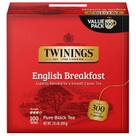 Tea Twinings English Breakfast Black 100 saquinhos de chá com cafeína