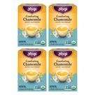 Tea Yogi Comforting Camomile 16 saquinhos de chá x 4 pacotes orgânicos