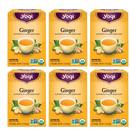 Tea Yogi Ginger orgânico sem cafeína, 96 sacos, pacote com 6