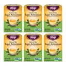Tea Yogi Green Tea Super Antioxidante 16 sacos e 6 pacotes