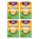 Tea Yogi Green Tea Super Antioxidante, 16 sacos, pacote com 4