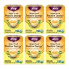 Tea Yogi Peach Bergamot Bright Day Organic 16 saquinhos de chá x6