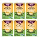 Tea Yogi Pure Green Tea Organic 16 sacos por pacote (6 pacotes)