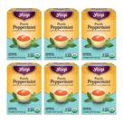 Tea Yogi Purely Peppermint 96 saquinhos de chá de ervas orgânicas x6