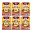 Tea Yogi Vanilla Spice Perfect Energy 16 saquinhos de chá x 6 pacotes
