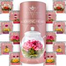 Teabloom Chás Florais em Forma de Coração 12 Flores de Chá Variadas Chá Verde + Jasmim, Romã, Morango, Rosa, Lichia e Pêssego Teabloom Chás Florais em Forma de Coração 12 Flores de Chá Variadas Chá Verde + Jasmim, Romã, Morango, Rosa, Lichia e Pêssego