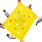 Team Building Hole Tarp Sonyabecca 98"Lx71"W com bolas