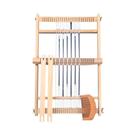 Tear De Tecelagem De Madeira Para Crianças Iniciantes 19.6"L X 15.3"W, Barra De Haste Para Tear De Tecelagem De Madeira Para Crianças Iniciantes 19.6"L X 15.3"W, Barra De Haste Para