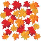 Tecido Autumn Leaves Beistle Deluxe Colorido Poliéster