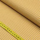 Tecido Blend de Linho Para Patchwork - Listrado Mostarda (0,50x1,50)