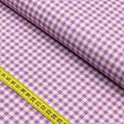 Tecido Blend de Linho para Patchwork - Xadrez Roxo cor 08 (0,50x1,50)