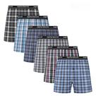Tecido Boxer Shorts JupiterSecret 6 pcs masculino, elástico na cintura cor aleatória