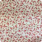 Tecido Cetim Estampado 1m X 1,47m Pimentas Fundo Branco Tecido Cetim Estampado 1m X 1,47m Pimentas Fundo Branco