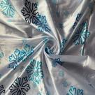 Tecido Cetim Frozen Flocos De Neve 1,50m X 2,3 Metros
