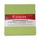 Tecido Charm Square 100% algodão Singer Pink Green Spring