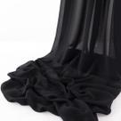 Tecido: chiffon preto MLMW, 15m x 152cm, drapeado transparente