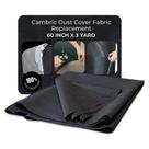 Tecido com capa de poeira House2Home Upholstery Black Cambric 60 polegadas