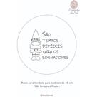 Tecido com risco para bordado livre com guia de pontos e tutoriais.