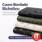 Tecido Couro Bordado Richilieu (50cm x 1,4m)
