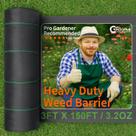 Tecido de barreira contra ervas daninhas HOOPLE de 0,9 x 46 m Heavy Duty Landscape