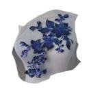 Tecido De Bordado Com Lantejoulas Em Forma De Flor 3D 28x16CM, Aplique De Renda Para Vestido Com