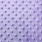 Tecido de fleece plush com bolinhas em relevo, lilás, largura 152 cm