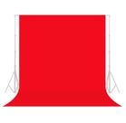 Tecido de Fundo Infinito Algodão Vermelho 3.0x3.6m para Estúdio Fotográfico