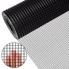Tecido de hardware Zevemomo 61x15m revestido com vinil preto de 1/4 de polegada Tecido de hardware Zevemomo 61x15m revestido com vinil preto de 1/4 de polegada