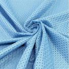 Tecido de malha de poliéster 20 jardas azul-celeste para jersey esportiva