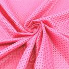 Tecido de malha para futebol em poliéster rosa neon 1 jarda