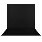 Tecido de poliéster Backdrop HEMMOTOP preto de 1,8 x 2,8 m