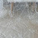 Tecido de renda II Spiderweb Soft Black Halloween 1m (90x130cm)