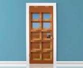 Tecido Door Cling Minecraft Oakdoor 86x208cm Decoração de casa
