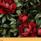 Tecido Erosebridal Red Flowers Flannel, 1 metro, repelente de água