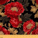 Tecido Erosebridal Red Flowers Flannel, 1 metro, repelente de água