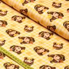 Tecido Estampado Para Patchwork - 4 Friends : Amarelo (0,50x1,50)