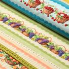Tecido Estampado para Patchwork - Barrado : Frutas 1 (0,50x1,50)