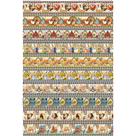 Tecido Estampado para Patchwork - Barrados Por Pano Pra Mangga : Barrados Galos (0,50x1,40) Tecido Estampado para Patchwork - Barrados Por Pano Pra Mangga : Barrados Galos (0,50x1,40)