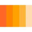 Tecido Estampado Para Patchwork - Basics For All - Faixas De Textura Laranja (0,50x1,40)