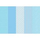 Tecido Estampado Para Patchwork - Basics For All - Xadrez Azul Claro (0,50x1,40)