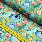 Tecido Estampado Para Patchwork - Birdhouse 1 (0,50x1,50)
