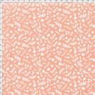 Tecido Estampado para Patchwork - Botânica Floral Pequeno Fundo Laranja (0,50x1,40)