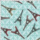Tecido Estampado para Patchwork - Casa Belém Je T'aime Torre Eiffel (0,50x1,40)